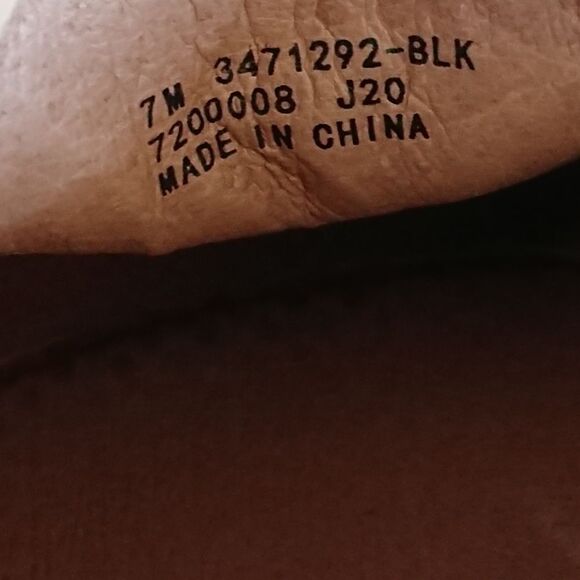 Frye Black leather Ivy Slip-On Shoes size 7M - Picture 9 of 12